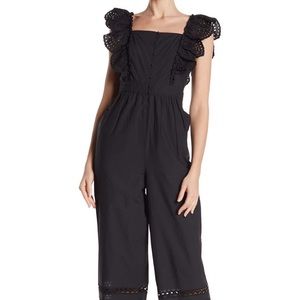 Madewell Black Eyelet Jumpsuit